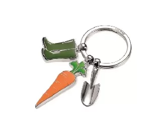 Kulcstartó, 3 charm dísszel, TROIKA 