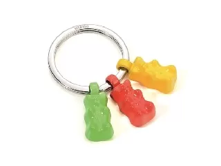 Kulcstartó, 3 charm dísszel, TROIKA 