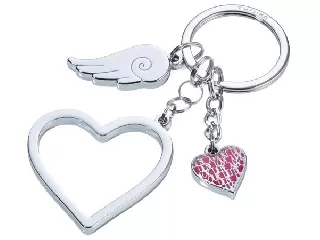 Kulcstartó, 3 charm dísszel, TROIKA 