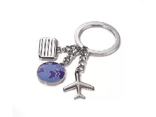 Kulcstartó, 3 charm dísszel, TROIKA 