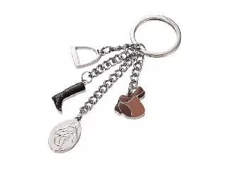 Kulcstartó, 4 charm dísszel, TROIKA 