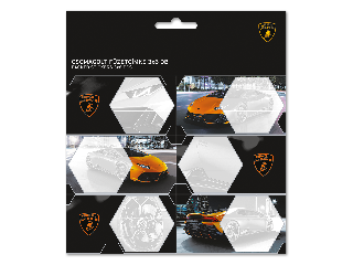 Lamborghini csomagolt füzetcímke (3x6 db)
