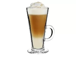 Lattespohár, füllel, 2db-os szett, 31 cl