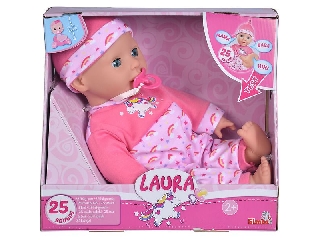 Laura beszélő, kacagó baba 
