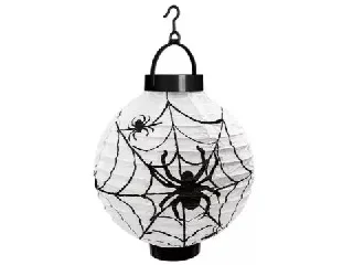 LED LIGHT SPIDERWEB LANTERN  - 20 cm (2 AAA batteries not included)