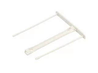Lefűzőklip, műanyag, 100 mm, FELLOWES, Bankers Box® Pro, fehér