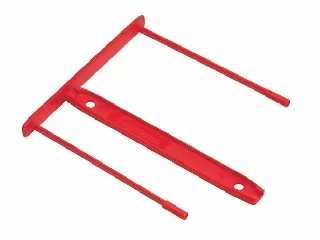 Lefűzőklip, műanyag, 85 mm, FELLOWES, Bankers Box®, piros