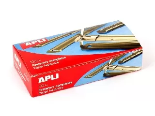 Lefűzőlapocska, fém, 100 db-os, APLI
