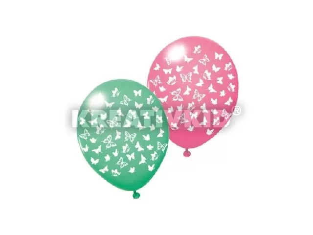 Léggömb / 6 db Butterflies többszinű