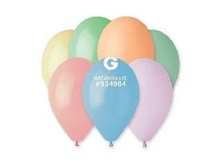 Léggömb, 26 cm, vegyes pasztel színekben