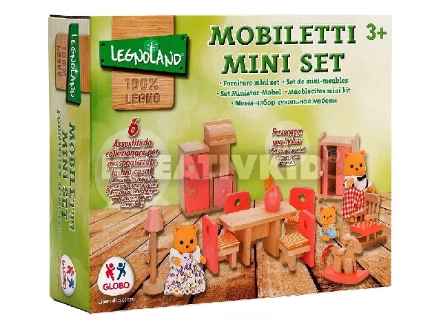 Legnoland - Fa babaház bútorok - hálószoba