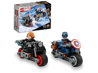 LEGO 76260 Super Heroes Fekete Özvegy és Amerika Kapitány motorkerékpárok