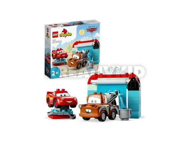 LEGO DUPLO Disney TM 10996 Villám McQueen és Matuka vidám autómosása