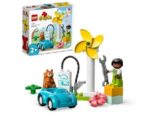 LEGO® DUPLO®: Town Szélturbina és elektromos autó 10985