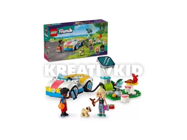 LEGO Friends 42609 Elektromos autó és töltőállomás