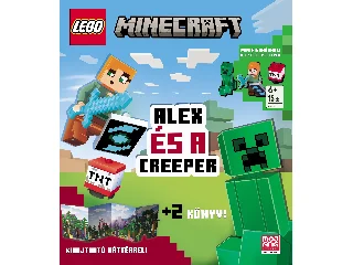 LEGO MINECRAFT - ALEX ÉS A CREEPER + 2 KÖNYV! (MINIFIGURÁKKAL!)