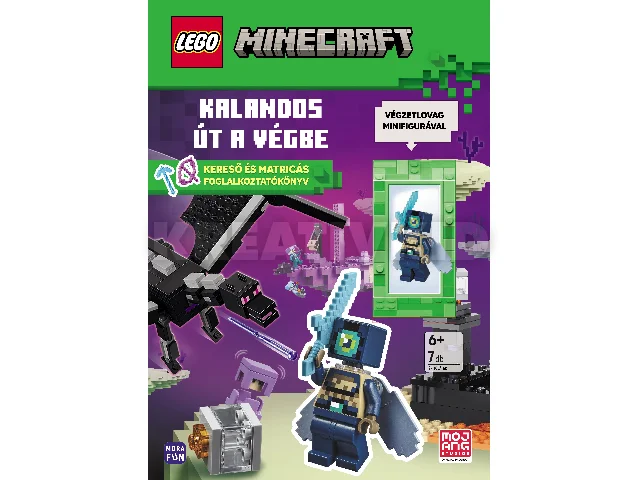 LEGO MINECRAFT - KALANDOS ÚT A VÉGBE - KERESŐ ÉS MATRICÁS FOGLALKOZTATÓKÖNYV