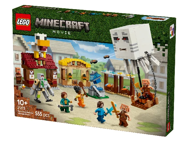 LEGO® Minecraft® A szellemléghajó és falutámadás 21273