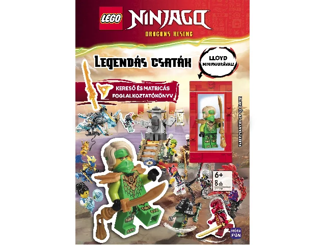 LEGO NINJAGO - LEGENDÁS CSATÁK - KERESŐ- ÉS MATRICÁS FOGLALKOZTATÓKÖNYV