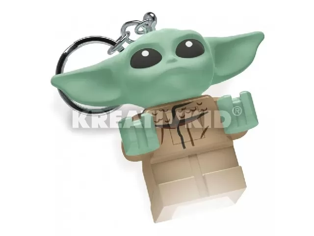 Lego Star Wars - Baby Yoda-Mandalorian világító kulcstartó