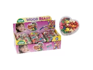 Lena Fa gyöngyök, szív alakú dobozban