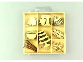 Lézervágott fa forma-cukrászat