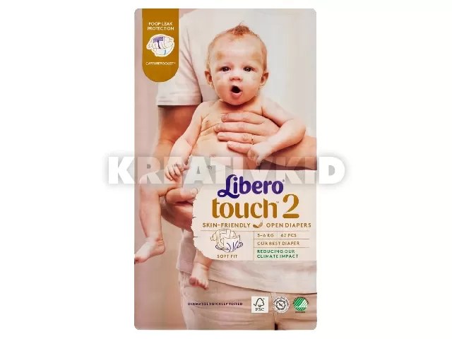 Libero Touch 2 pelenka 3-6 kg 62db