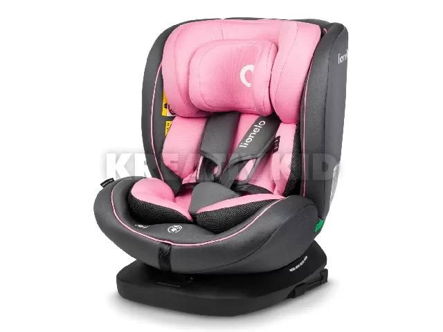 Lionelo gyerekülés Bastiaan i-Size Isofix 360 fok 40-150 cm pink-szürke