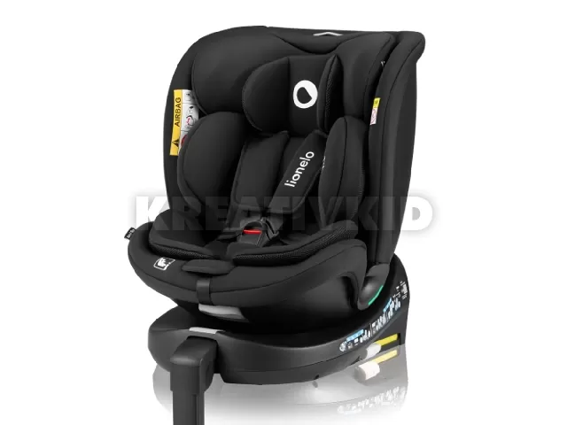 Lionelo gyerekülés Navy i-Size Isofix 360 fok 40-150 cm fekete-onyx