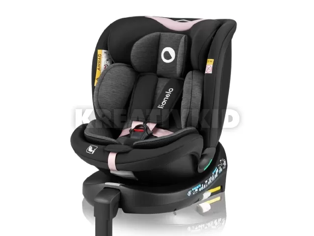 Lionelo gyerekülés Navy i-Size Isofix 360 fok 40-150 cm pink