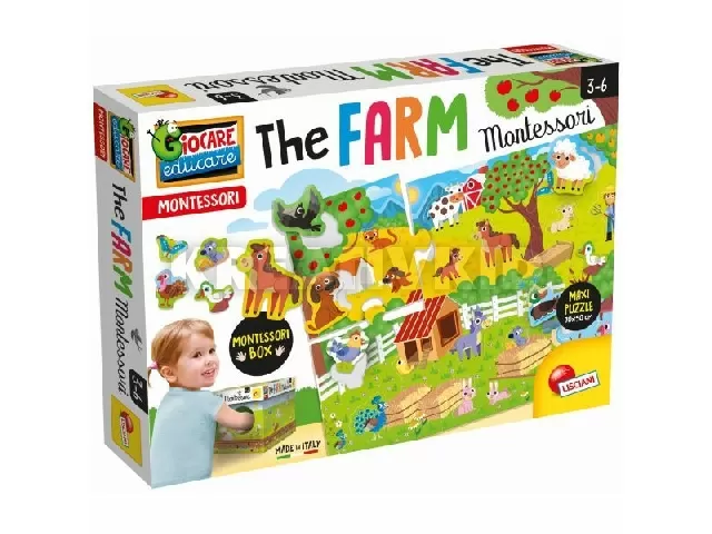 Lisciani Montessori - maxi farm puzzle