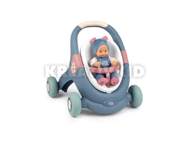 Little Smoby: 3 az 1-ben babakocsi babával