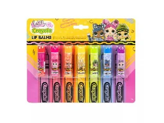 L.O.L. x Crayola: Ajakbalzsam készlet - 7 db-os