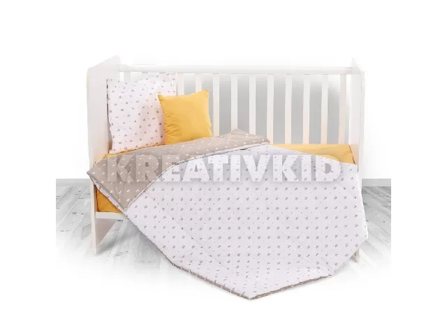 Lorelli 3 részes ágynemű garnitúra - Crowns Latte