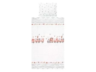 Lorelli 3 részes ágynemű garnitúra - Train Grey