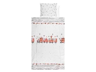 Lorelli 4 részes ágynemű garnitúra - Train Grey