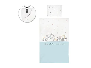 Lorelli 5 részes ágynemű garnitúra - Happy Friends Blue