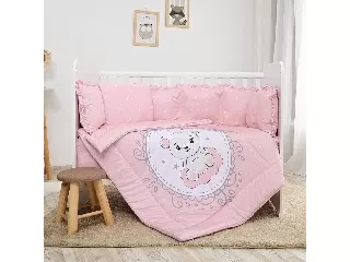 Lorelli 5 részes ágynemű garnitúra - Little Bear Pink