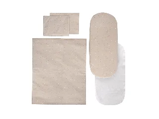 Lorelli 5 részes téli ágynemű garnitúra babakocsiba - Beige Sky