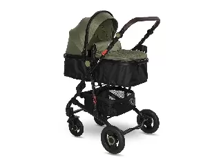 Lorelli Alba multifunkciós babakocsi + adapter - Premium Loden Green