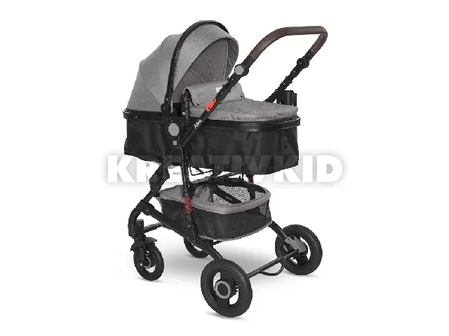 Lorelli Alba multifunkciós babakocsi + adapter - Premium Opaline Grey