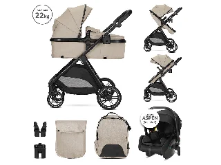Lorelli Aspen 3az1-ben multifunkciós babakocsi - Cappucino (2 doboz)