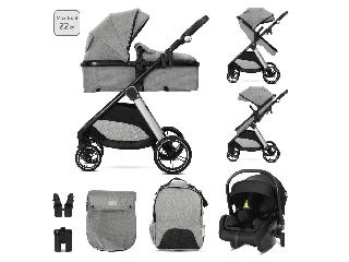 Lorelli Aspen 3az1-ben multifunkciós babakocsi - Gray (2doboz)