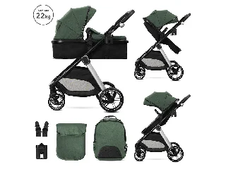 Lorelli Aspen babakocsi mózessé alakítható sport résszel - Green