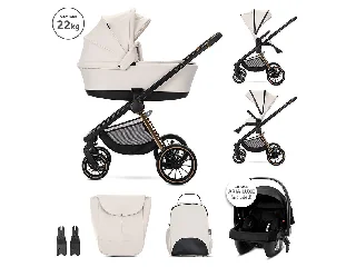 Lorelli Bianca 3az1-ben újszülött babakocsi - Beige Latte (2doboz)