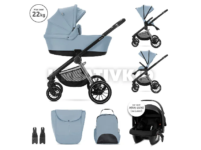 Lorelli Bianca 3az1-ben újszülött babakocsi - Blue (2doboz)