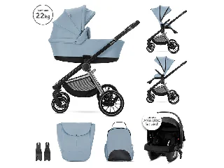 Lorelli Bianca 3az1-ben újszülött babakocsi - Blue (2doboz)