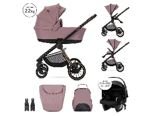 Lorelli Bianca 3az1-ben újszülött babakocsi - Pink (2doboz)