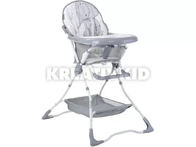Lorelli Bonbon fix etetőszék - Cloud Grey Elephant