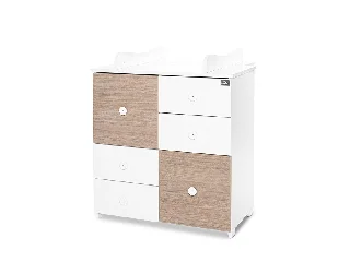 Lorelli Cupboard pelenkázó komód - White & Amber ÚJ